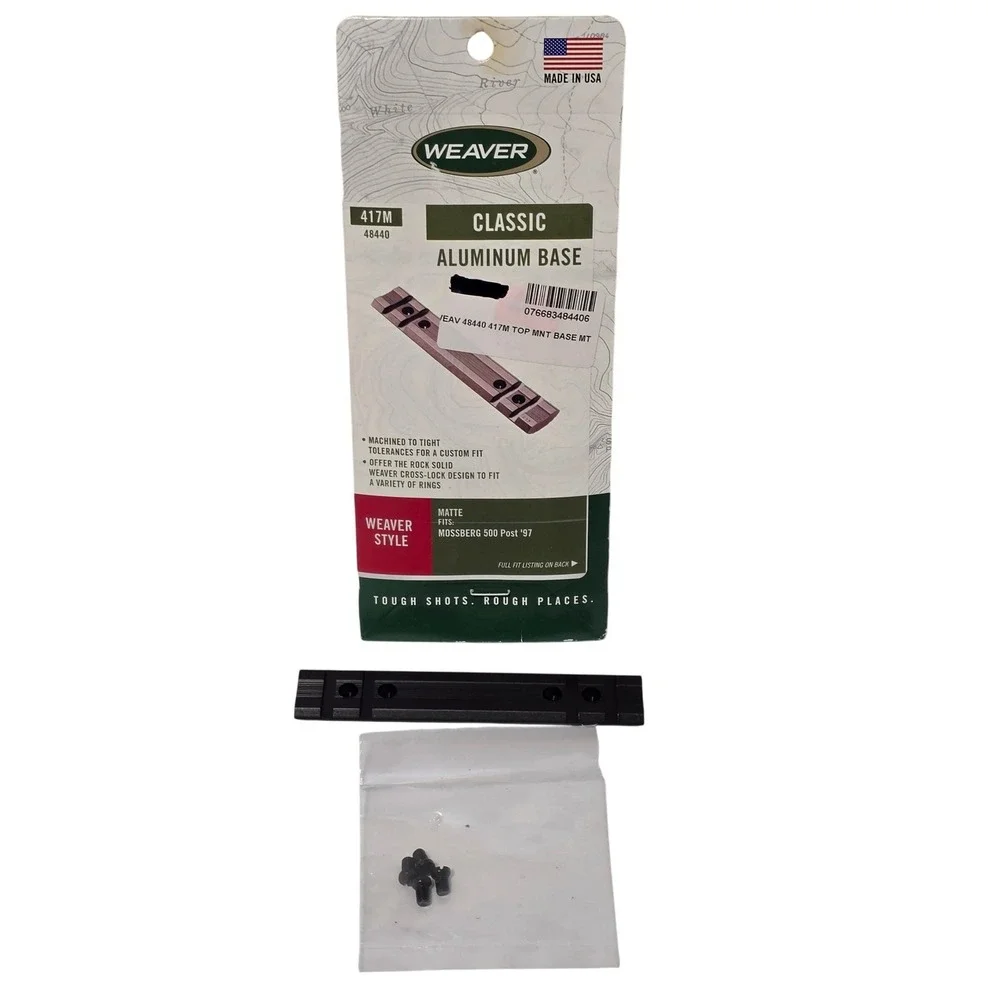 Weaver 417M Classic Aluminum Top Mount Base Mossberg 500 590 835 Matte 48440*